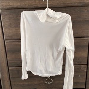 urban outfitters white turtleneck top